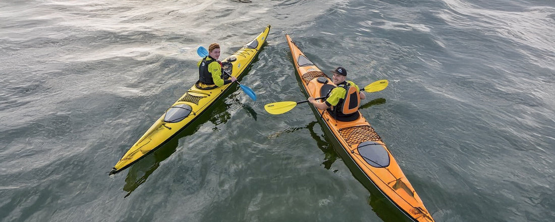 Men on sea kayaking