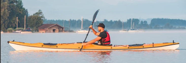 Man Kayaking