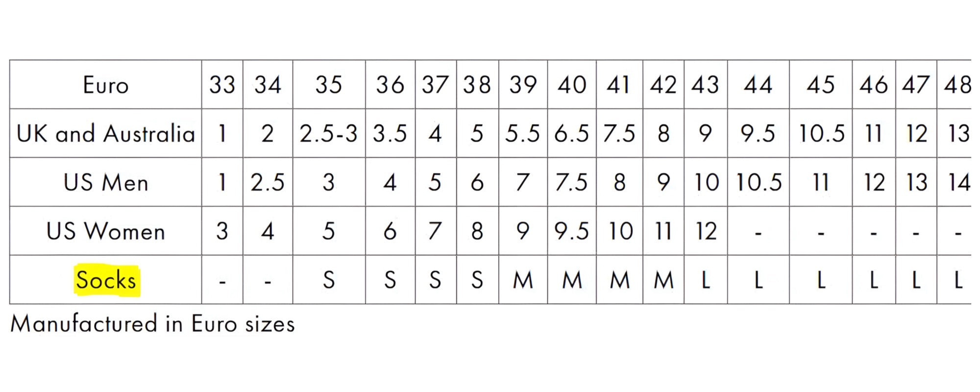 Size Guide Size Guide