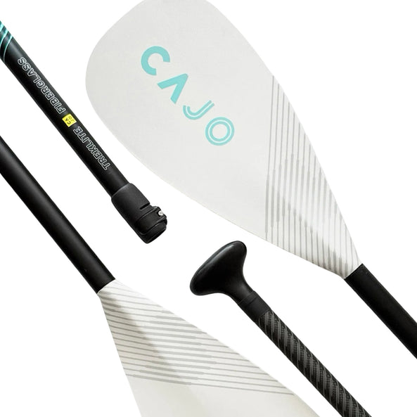 CAJO Treklite Fiberglass 4-Piece Kayak/SUP Paddle (230-250cm)